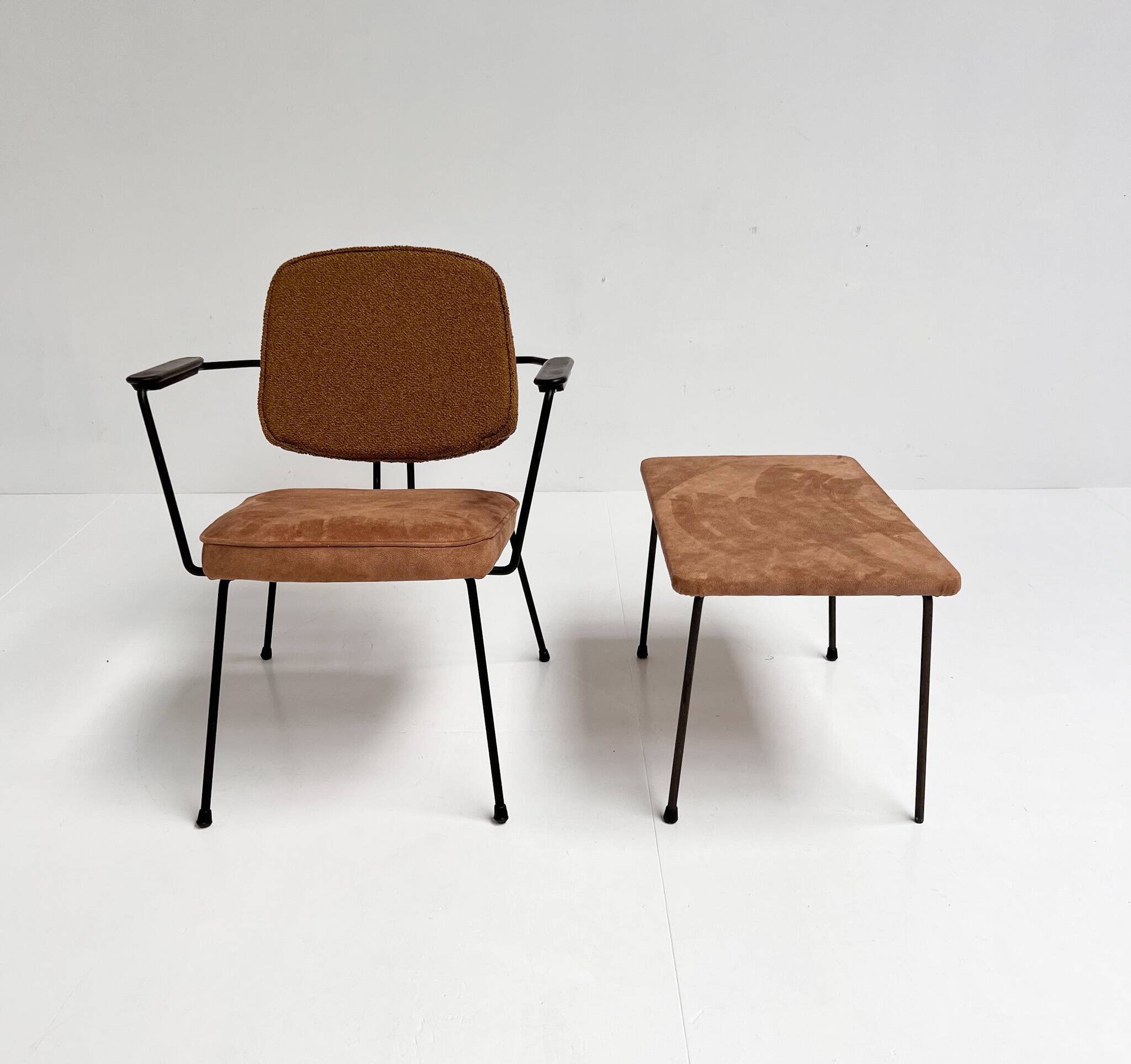 Model 5002 armchair with table by Rudolf Wolf for Elsrijk, 1950s