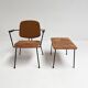 Model 5002 armchair with table by Rudolf Wolf for Elsrijk, 1950s