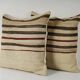 Set of 2 vintage kilim cushion covers 61x61 cm