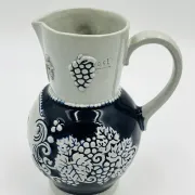Stoneware wine pitcher Marzi & Remy "Wine dispels sadness"