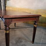 Large Louis XVI style mahogany table