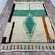 Traditional handmade Berber rug, size 140 x 260 cm
