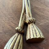 Pair of gilded bronze wall lamps Louis XVI style