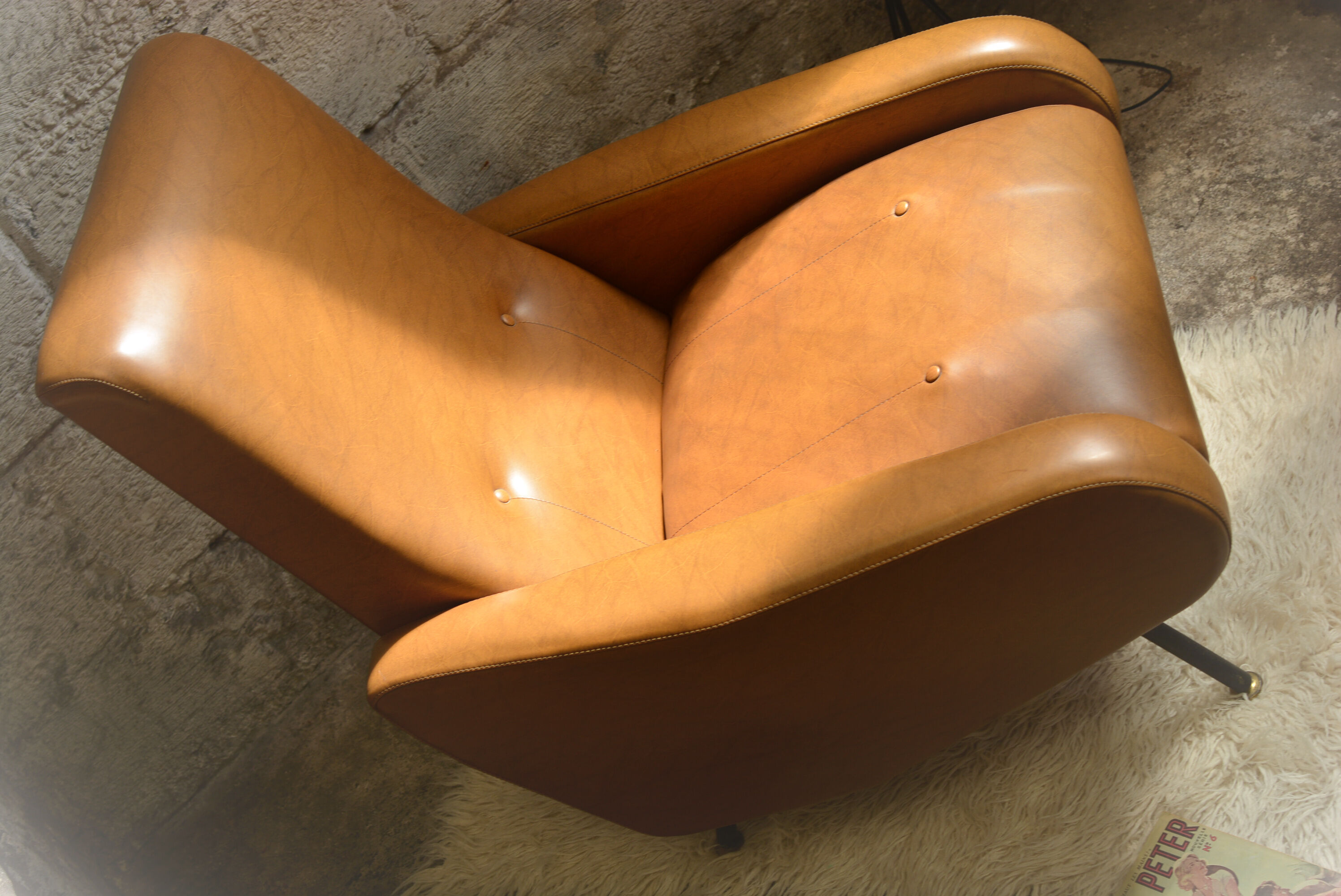 Vintage skai armchair