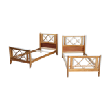 Twin beds to braces 1950