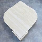 Travertine eye coffee table Roche Bobois