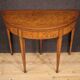 1930s Louis XVI style demilune gaming table