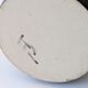 Vintage ceramic vase, black and gold, Japandi style