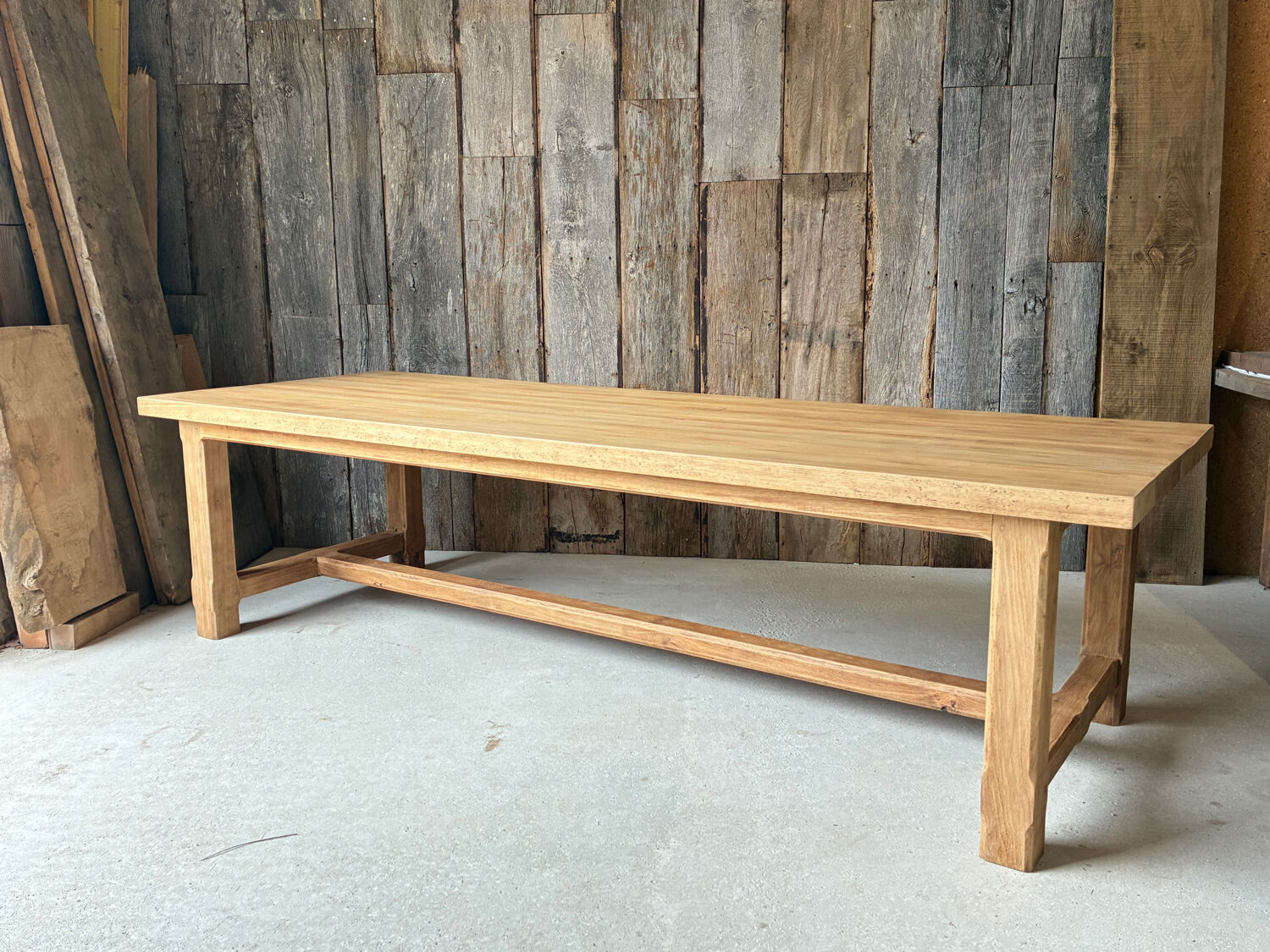 XXL farmhouse table in solid oak