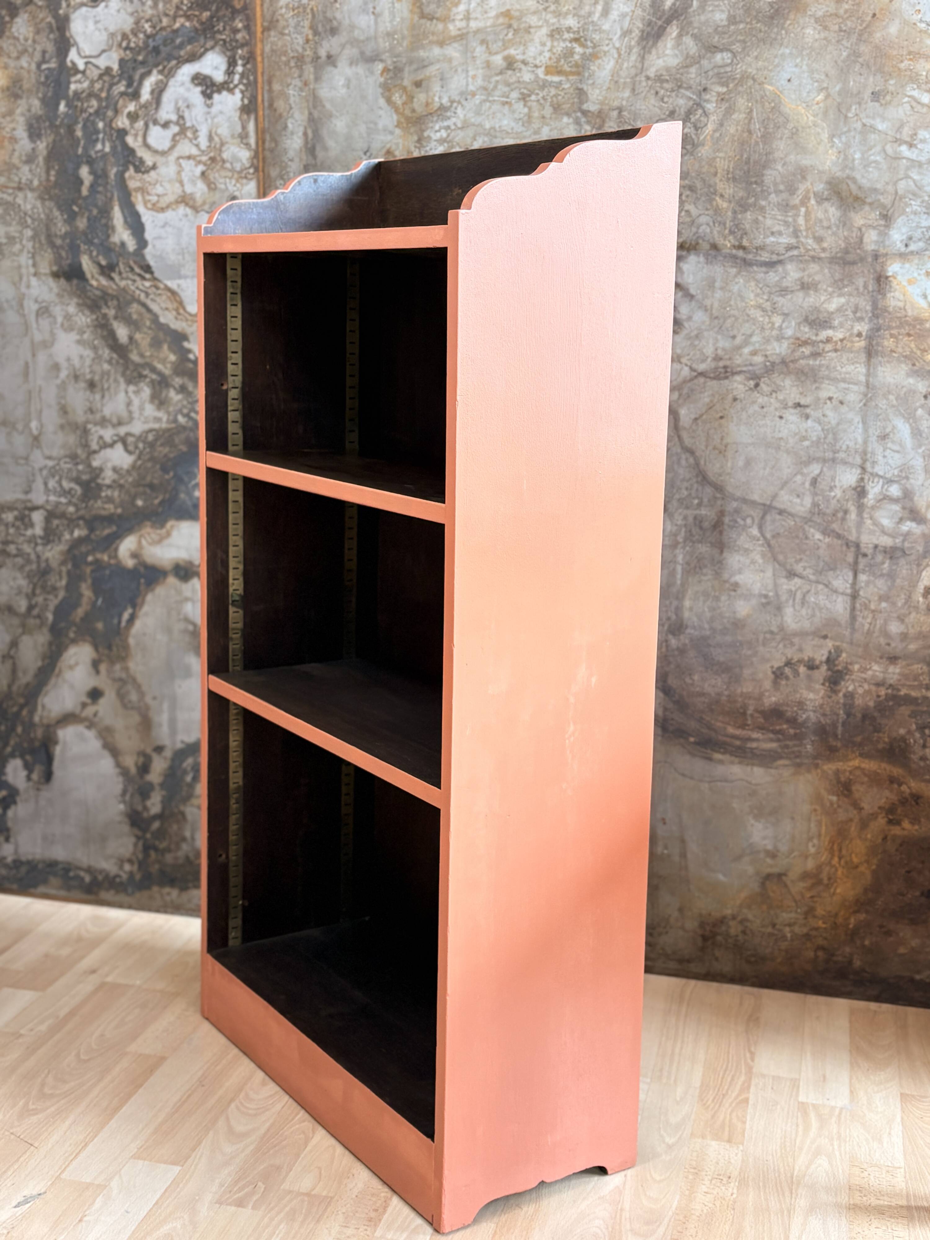 Wood and terracotta shelf