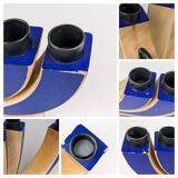 7-branched wooden candelabra | Klein Blue | Scandinavian design