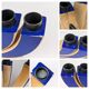 Candélabre en bois 7 branches | Bleu Klein | Design Scandinave