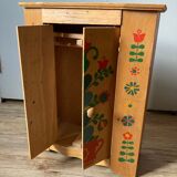 Vintage doll cabinet