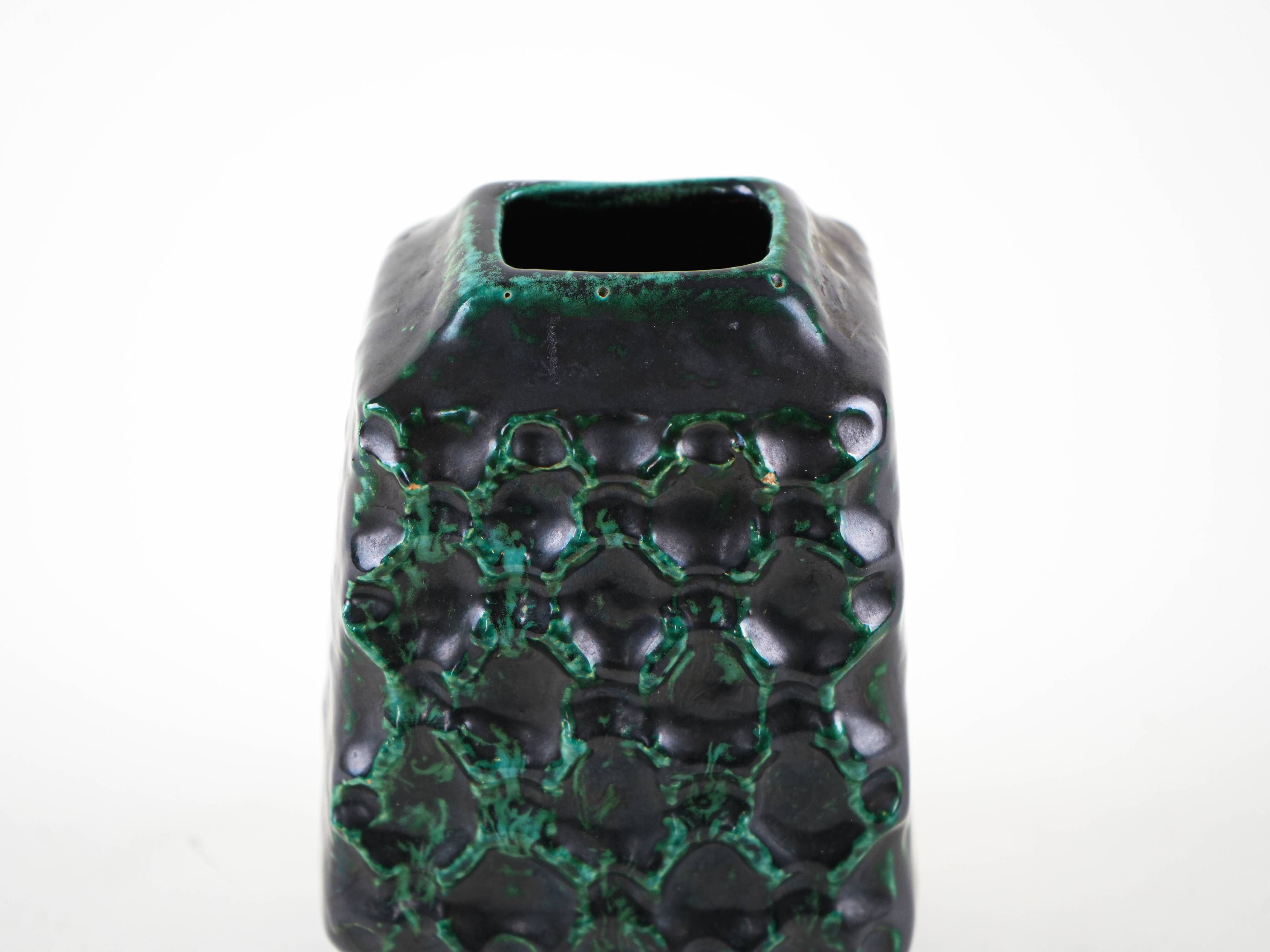 Ceramic vase, German design, 1970s, made in West Germany