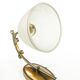 Art Nouveau wall lamp, brass glass, Poland, 1970s