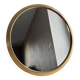 Vintage round gold mirror