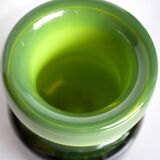 Mid-century modern Scandinavian design, a Green "Oxid" glass vase, Åseda