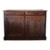 Rustic antique oak sideboard with 2 doors