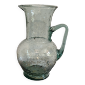 Bubble glass carafe in Biot style