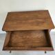 commode 4 tiroirs meuble rangement bois ronce de noyer ancienne vintag
