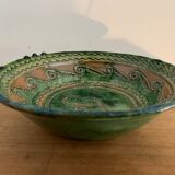 Tito Ubeda Spanish green ceramic fruit cup