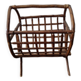 Rattan magazine holders