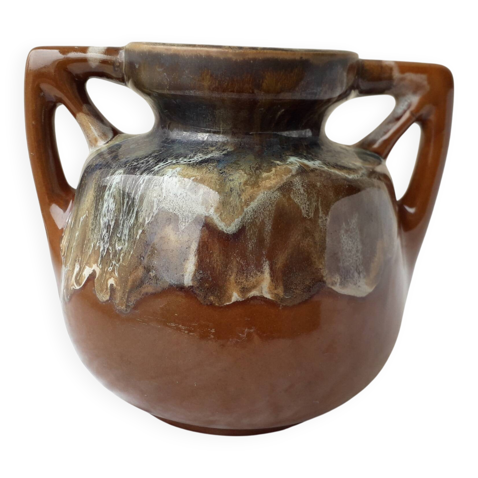 Stoneware vase signed Bady