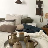 Set of 4 stoneware mugs