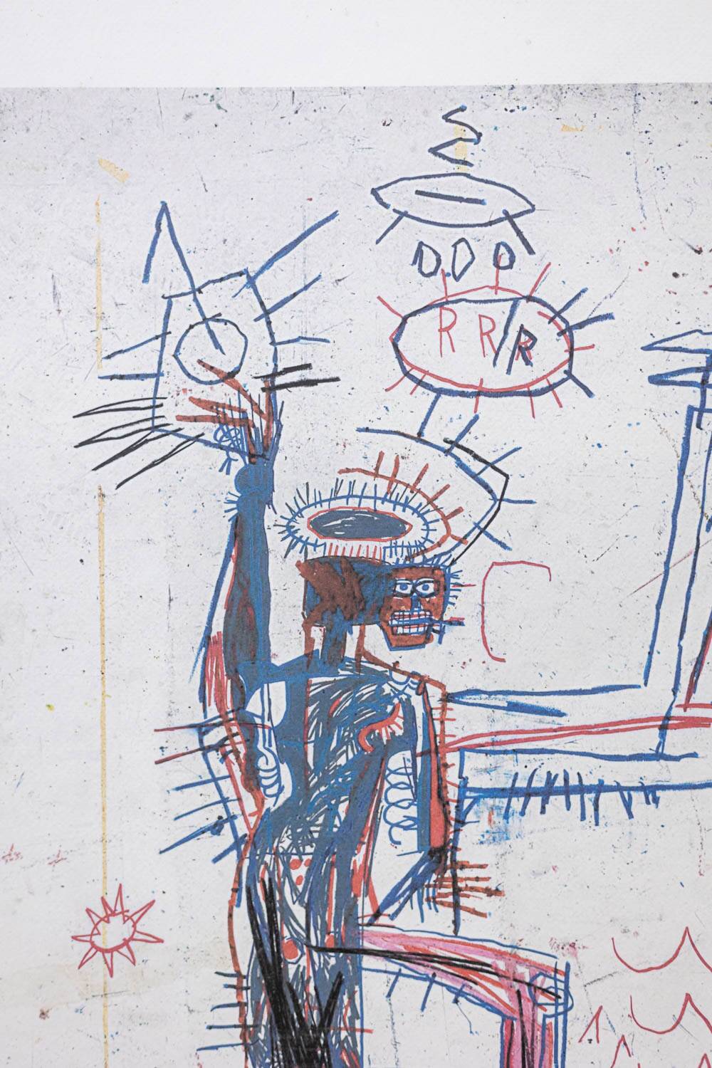Jean-Michel Basquiat. Numbered color screenprint. 1990s.