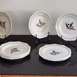 Set of dessert plates St Amans model IRMA