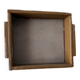 Rectangular wooden mason sieve