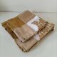 Nappe et 8 serviettes vintage – tons caramel et moutarde dorée