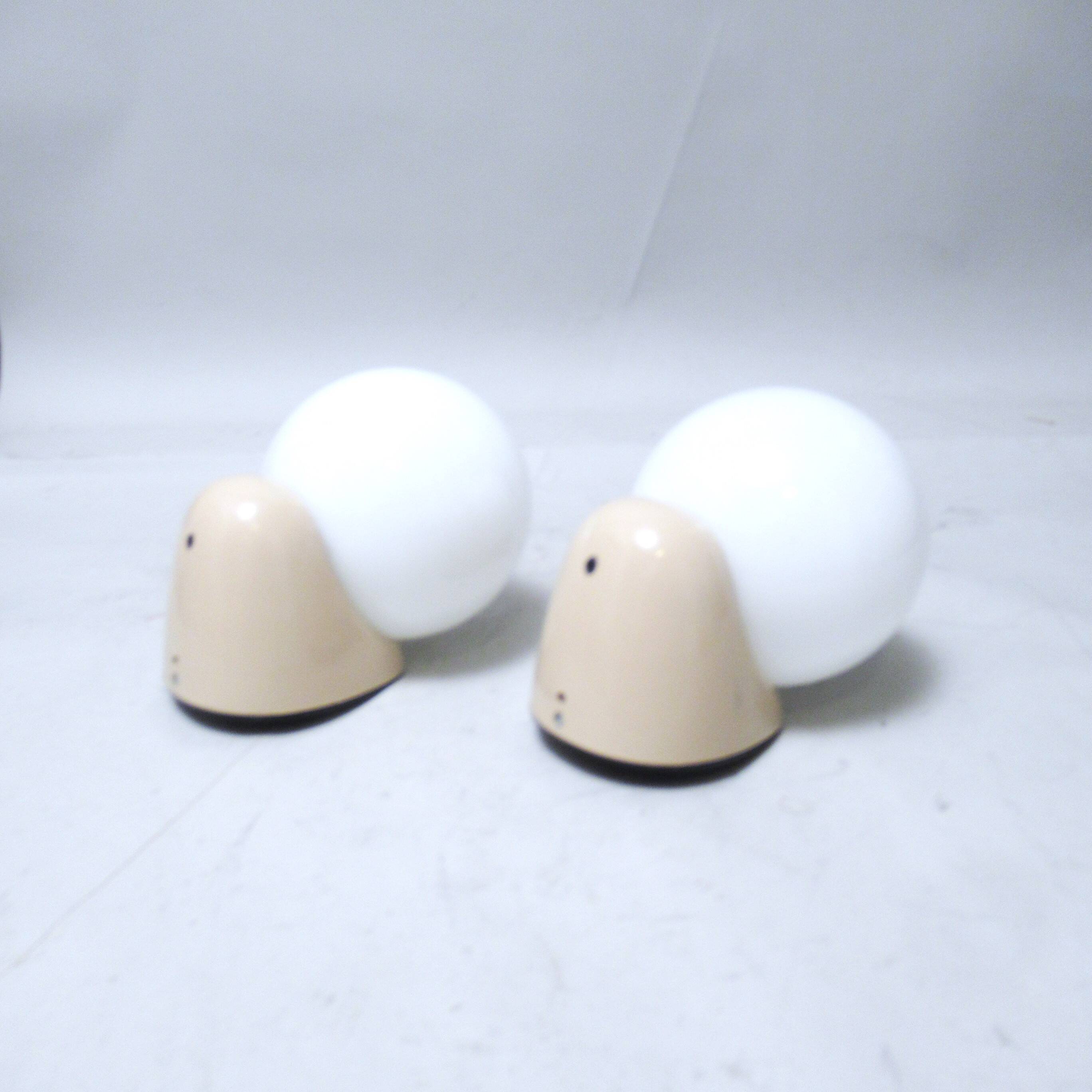 Pair of ball wall lights