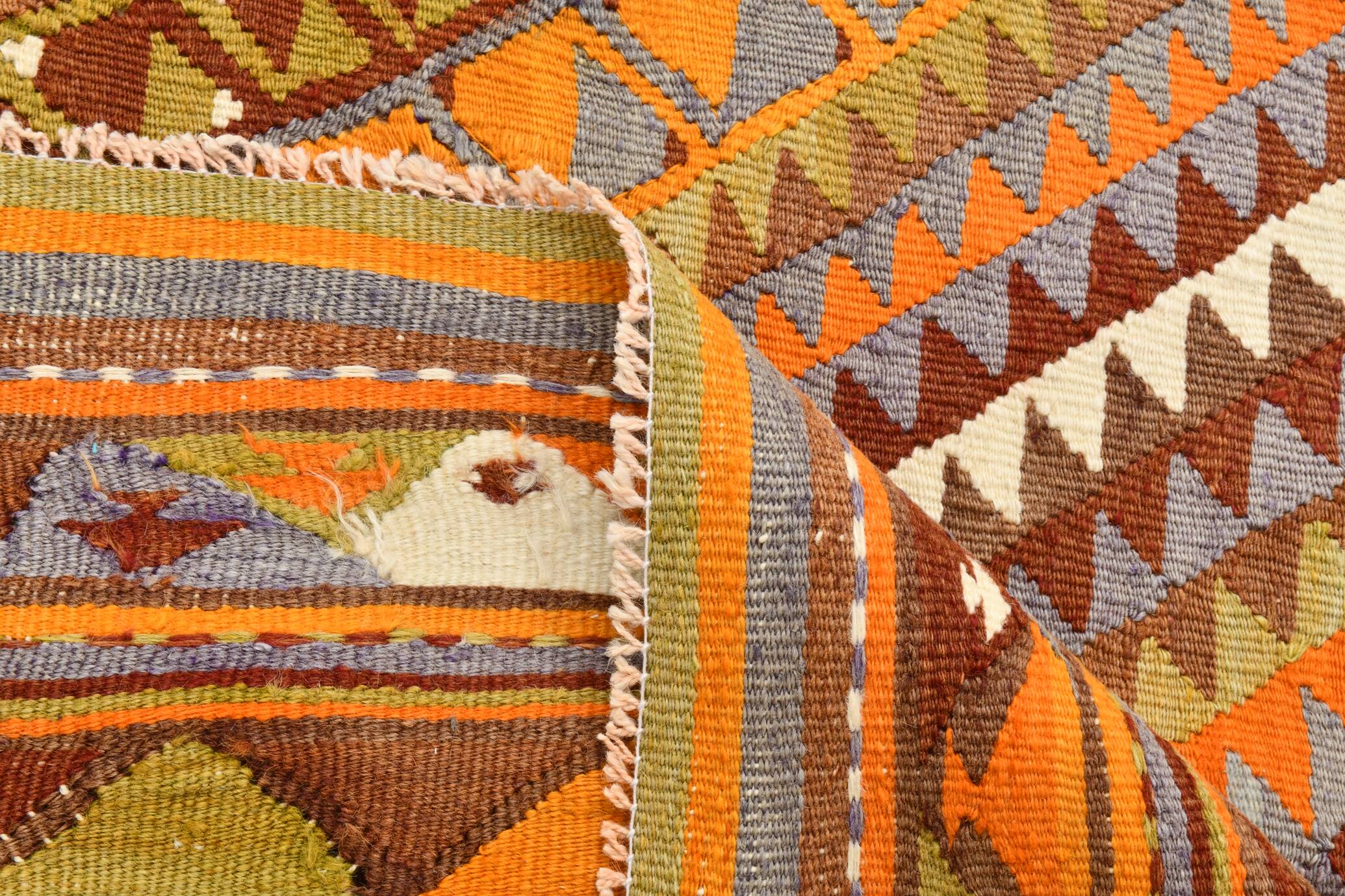5x7 Rug For Living Room Scandinavian Vintage Kilim Rug, 155x224Cm SK 2309