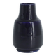 Scandinavian vase in dark navy stoneware by Gunnar Borg.