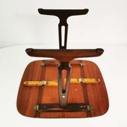 Teak & rosewood extendable table, Denmark, 1960s