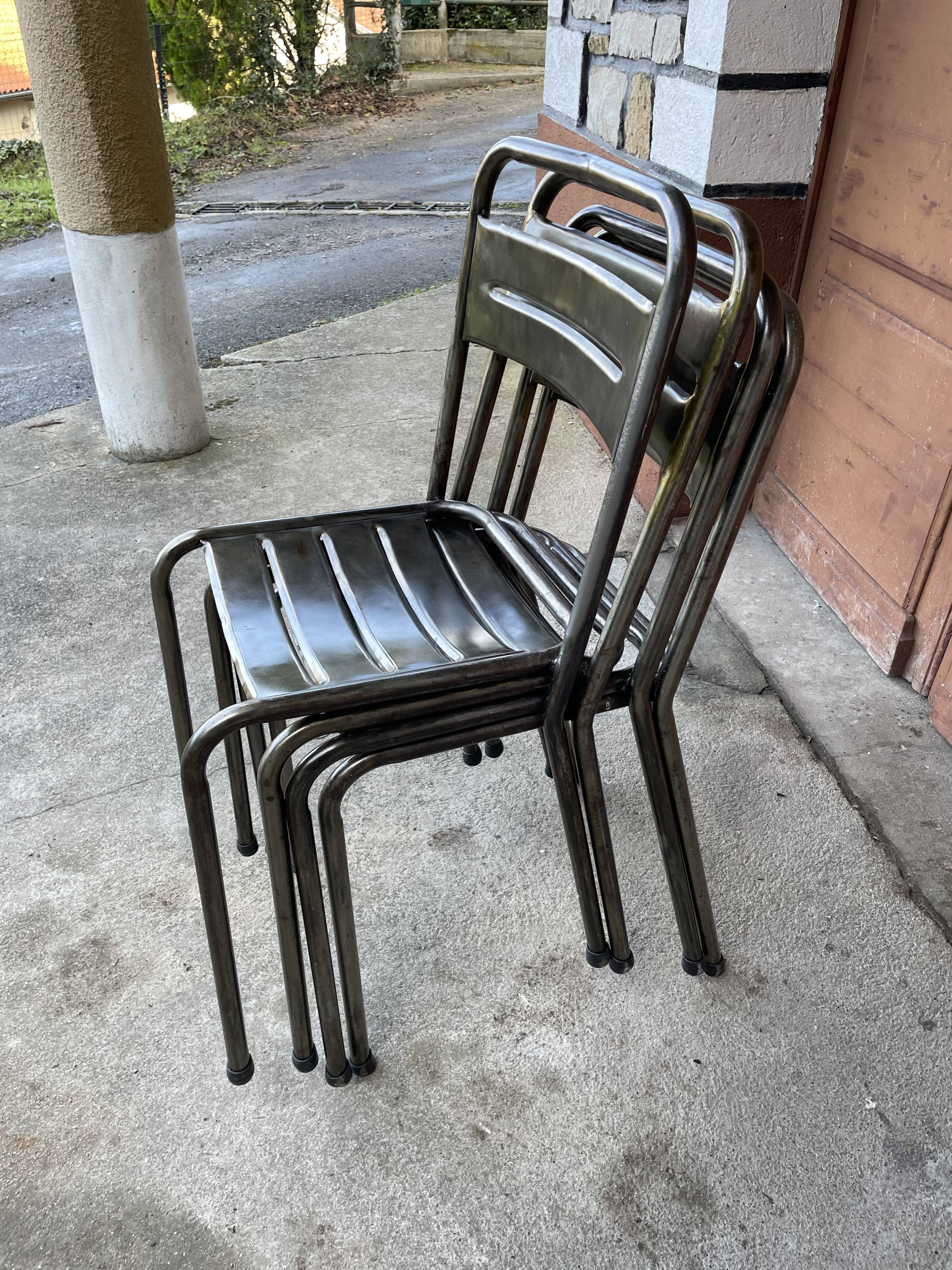 Industrial style table and chairs