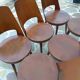 Suite de 6 chaises de bistrot Baumann modèle Mondor années 1960