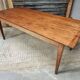 Antique dining table, rural oak table 90 x 200 cm