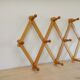 Wooden accordion coat rack