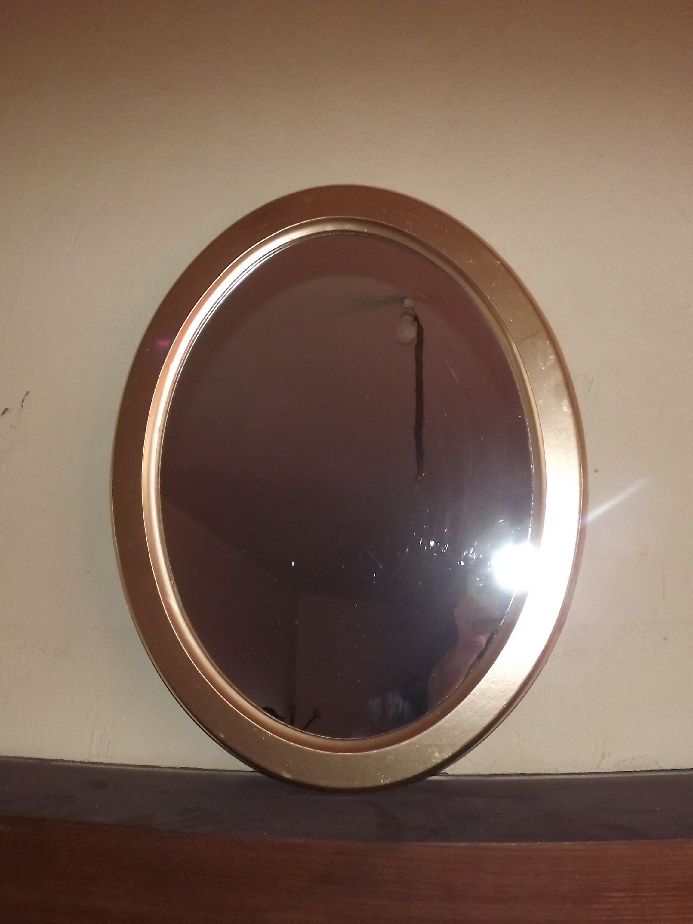 Gold wood mirror  47x60cm