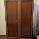 Antique solid wood wardrobe – classic lines, beautiful patina
