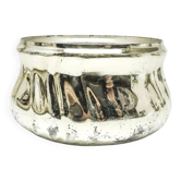 Art Deco sugar bowl, silver-plated brass, Germany, 1950s
