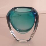 Vintage Scandinavian submerged glass vase