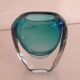 Vintage Scandinavian submerged glass vase
