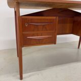 Teak Desk By Gunner Nielsen For Tibergaard