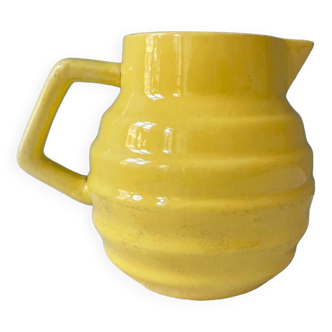 Old yellow pitcher Ste Amandinoise St Amand