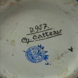 Charles Catteau vase, Kéramis Boch in tall ceramic Belgium Art Deco 1925