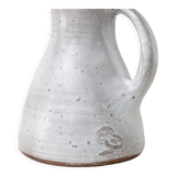 Carafe stoneware pitcher signed Jeanne and Norbert Pierlot