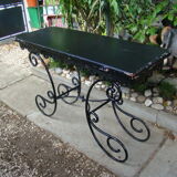 Old wrought iron console